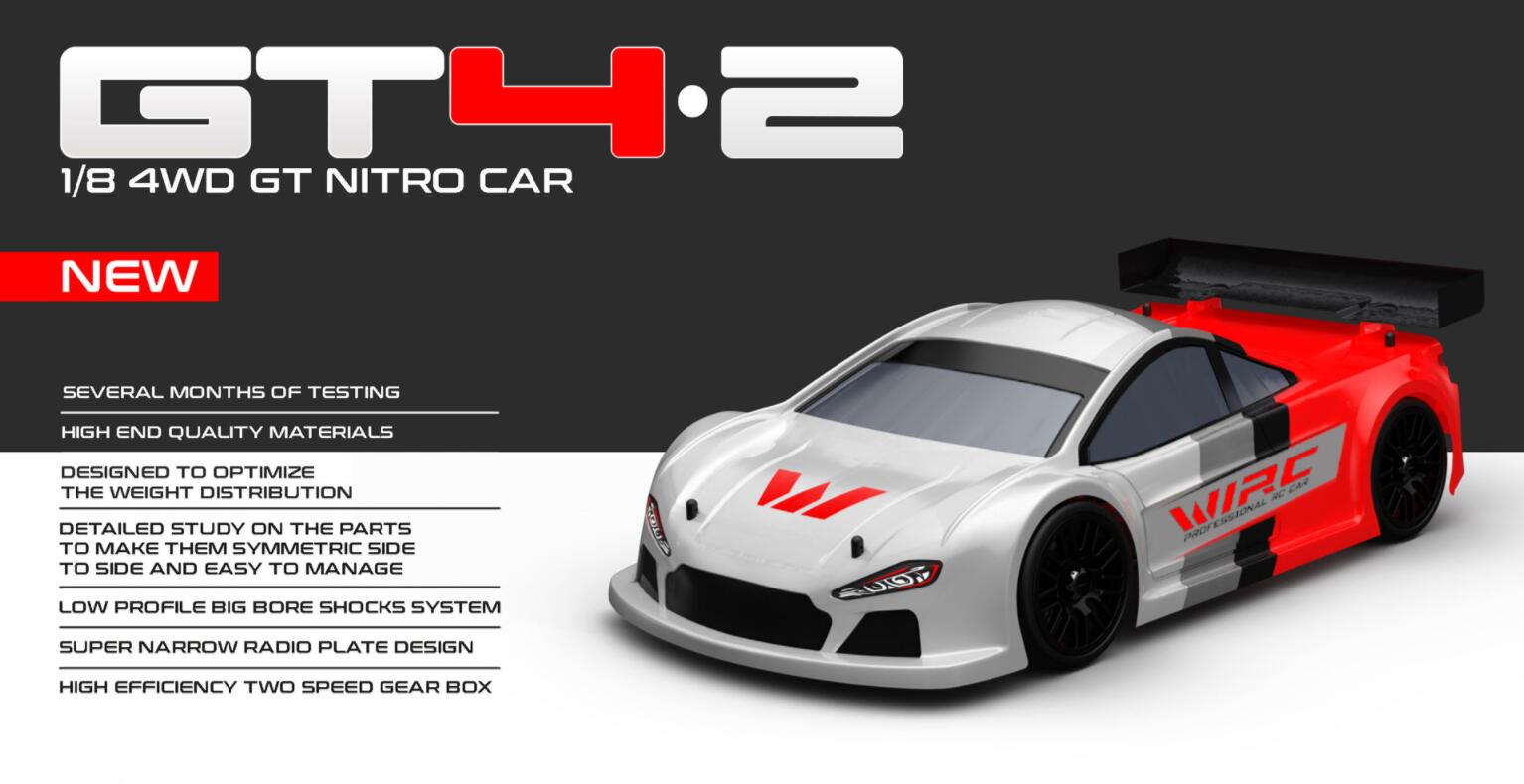 WIRC GT4.2 1/8 GP Nitro Onroad GT Car kit WRC GT4